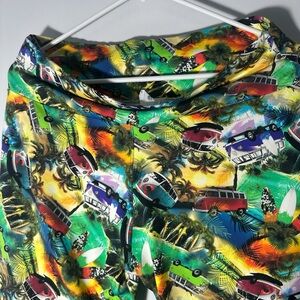Colorful Tropical Print Women's Pants